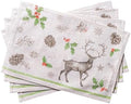 Maison d' Hermine Placemats Set of 4 Reusable 100% Cotton (13"x19") by MaisondHermine