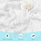 15 Pack White Cheesecloth Table Runner 17 x 108 inch Cheese Cloth Table Runners 9ft White Table Runner Rustic Romantic Sheer Gauze Runner for Wedding Party Baby Shower Table Decoration - Image 5