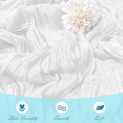 15 Pack White Cheesecloth Table Runner 17 x 108 inch Cheese Cloth Table Runners 9ft White Table Runner Rustic Romantic Sheer Gauze Runner for Wedding Party Baby Shower Table Decoration - Image 5