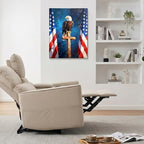 HomeifHue July 4th Patriotic Canvas Wall Art 4th of July USA Decorations American Flag Painting Picture Eagle Pictures for Wall Decor Independence Day Home Decor（F1 24x32in） - Image 3