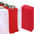 16 Pack Red Cheesecloth Table Runner 23 x 120 Inch 10Ft by Pepmily