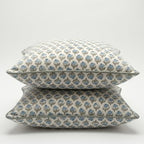 Floral Pillow Covers Sky Blue and sage Green Set of 2 Pillow Covers 20 x 20 inches Farmhouse Pillow Covers for Couch Bed Bedroom Living Throw Pillow Covers Boho Decorative Pillows - Image 3