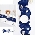 12 Pack Royal Blue Cheesecloth Table Runner,20x120 in Table Runner - Image 4