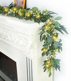 Artgar Eucalyptus Garland with Lights - 6 Ft Greenery Garland Spring/Summer by ArtgarArtificialPlantDecorations