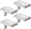 4 Pack Christmas Stocking Holders Ornament Hooks Mantel Weighted Stocking Hangers Metal Hanging Hooks Heavy Duty Stocking Holders Bases for Mantel Fireplace Party Decoration (Silver, 4) by FESTANLEE