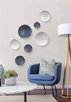 TEIPAI Blue Wall Decor for Home Living Room Gallery,7PCS Metal Art Accent - Image 2