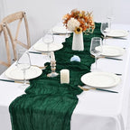 12 Pack Forest Green Cheesecloth Table Runner,20x120 in Table Runner - Image 5