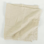 FINGERCRAFT Lace Cloth Napkins, Cotton Gauze, Set of 12, 20x20 Inch,Beige - Image 5