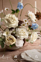Ling's moment Fake Flowers Box, Tawny Beige & Earth Brown Deluxe Combo - Image 3
