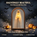 Light Up Ghost Mirror, 11 x 13.8 in Halloween Decor for Mantel & Wall - Image 4