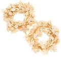 Ling's Moment White & Beige Eucalyptus Garland, 5.9ft, 2pcs by LingsMoment