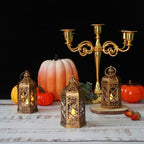 LLQ 12Pcs Mini Lantern for Centerpieces, Small Candle Lanterns Decorative Indoor, Vintage Hanging Moroccan Lantern for Halloween Decorations, Christmas Centerpieces for Tables, Wedding Table Decor - Image 6