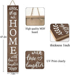Farmhouse Welcome Sign for Front Door Standing 47" - Image 6
