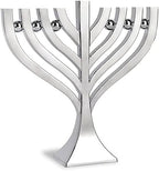 Elegant Harmony Candle Menorah for Hanukkah Precision Die Cast Hanukkiah Body with a High Polish Finish Use with Standard Chanukah Candles - Chanukkah Decorations By Zion Judaica - Image 2