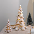 Cynkeyee Gingerbread Christmas Decorations Tree - Christmas Decoration Indoor with Lights Party Decorations Xmas Decor for Women Table Centerpiece 6.5x4.5x10 Inch - Image 6