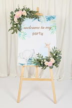 H&W 2pcs Artificial Wedding Arch Flowers for Wedding Sign, Floral Swag Dusty Decor for Reception Ceremony Backdrop Sweetheart Table (Grass Heart-Peony) - Image 7