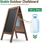 TEAKMAMA A Frame Chalkboard Signs 40"x20", Large Freestanding Chalk Board - Image 4