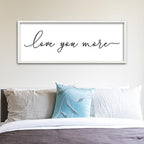ZZJJHYWGQ Love You More Wall Decor Art, White, 40''×15'' - Image 5