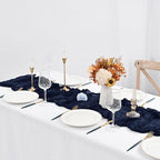 12 Pack Navy Blue Cheesecloth Table Runner,20x120 in Table Runner - Image 4