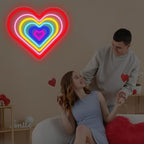 Rainbow Heart Neon Sign Romantic Love LED Light Gift for Lover - Image 5