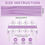 MDS Pack of 25 | Orchid | 10ft Chiffon Table Runner 29x120 Inches Long Romantic Rustic Sheer Gauze Runner for Wedding Bridal Shower Birthday Banquets Engagement Spring Easter Boho Decorations - Image 3