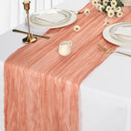 12 Pack 35 x 120 Inch Coral Table Runner Cheesecloth 10Ft - Image 4