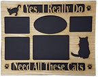 MEMORY MATS & WORD ART Wall Sign, Hand-Made Wooden Decoration Plaque for Home and Office- Real Wood - Made in The USA - 11 x 14 x 13 inches (Yes_I_really_do_need_all_these_cats) by MemoryMatsWordArt