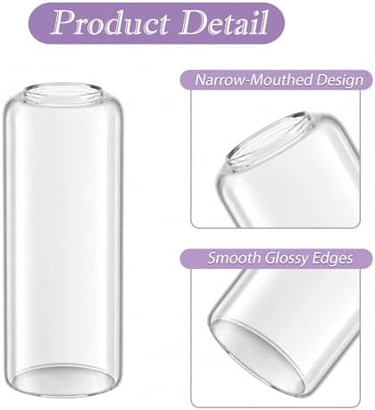 Glass Bud Vases, Set of 24 Clear Small Flower Vases in Bulk 3 Sizes - Image 4