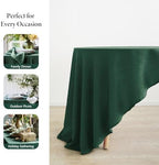 Linen World Green Linen Tablecloth - 100% French Linen Round Tablecloth 90" Inch,Washable Natural Table Cloth for Dining,Outdoor,Weddings and Restaurants,Decorative Thanksgiving Christmas - Image 4