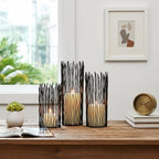 Metal Candle Holders for Pillar Candles - Black Wire Candle Holder Set of 3 - Image 5