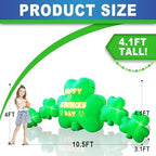 10.5FT Length St. Patricks Inflatables Shamrocks Built in Flash LED Lights for St. Patricks Day Blow Up Yard Outdoor Indoor Lawn Garden Decorations - Image 2