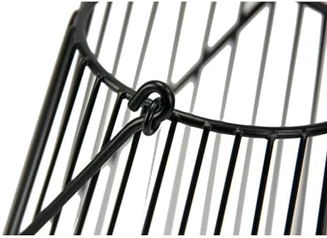 LUGBAR Black Metal Wire Candleholder Lantern, Medium, 12 Inch - Image 2