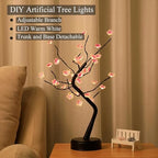 PXBNIUYA 36 LED Cherry Blossom Sparkly Fairy Spirit Tree Lights Warm White - Image 2