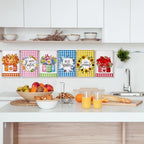 FuWeave Bouquet Flower 20 Pcs Seasonal Holiday Kitchen Hand Towels Set - Image 2