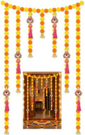 H1vojoxo Diwali Decorations for Home with Marigold Garland Lotus Hangings by H1vojoxo