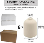 YANLING 6 Pack Small Boho Vase for Flowers Home Decor, Ceramic Vases - Image 2