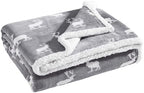 Eddie Bauer - Throw Blanket, Brushed Fleece & Plush Sherpa Bedding, Blanket for Couch & Bed (Elk Stance Grey, 50" x 60") - Image 6