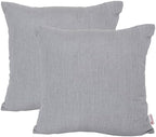 Outdoor/Indoor Sunbrella Throw Pillows Square Set of 2 Pieces 24 inch x 24 inch Canvas Granite - Cover Only, Insert Not Included by Unknown