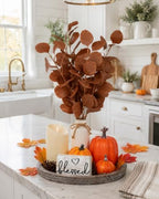 11 Pcs Fall Decor Tray Set, Rustic Farmhouse Decor Centerpieces for Tables - Image 6