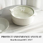 Placemats Set of 12 Vinyl/Plastic Woven Place Mats for Kitchen Table Indoor/Outdoor Washable Placemat Wipeable Dining Table Mats (White Stripes,12) - Image 4