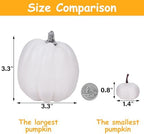 winemana 46 Pcs Artificial White Pumpkins Fall Decorations - Image 6