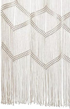 Flber Macrame Curtain Window Macrame Room Divider Doorway Curtain Boho Macrame Wall Hanging Living Room Bedroom Decor 42" W x 75" H - Image 5
