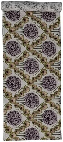 Creative Co-Op Cotton and Linen Printed Table Runner with Flower Pattern, Multicolor - Image 3