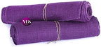 VDS Pack of 10, Burlap Table Runner 100% Natural Jute Rustic Hessian Table Cloth Centrepiece for Wedding Bridal Shower Birthday Event Party Banquet Table Decoration (Size 12X108 Inch)(Purple) - Image 5