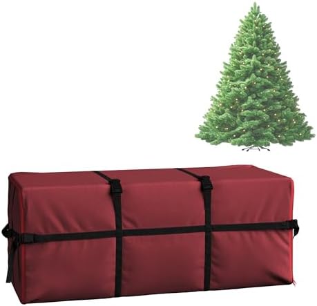 Elf Stor Christmas Tree Storage Bag, Red, 59” x 24” x 24” - Image 2