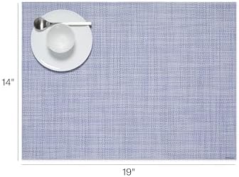 Chilewich Mini Basketweave Placemats, Woven Rectangle Placemats Set of 4 - Image 2