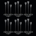 Clear Acrylic Taper Candle Holders Set, Wedding Centerpieces for Table by Vincidern