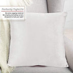 Nestl Throw Euro Pillow Covers, Cozy Velvet Decorative Pillow Covers 26x26 Inches, Soft Solid Couch Pillow Case for Sofa, Bed and Car, Set of 4 - White - Image 4