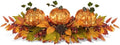 Fall Centerpieces for Table, Lighted LED Sparkle Pumpkins Battery Operated with Timer for Thanksgiving Autumn Harvest Dining Table Decorations 28’’ L by SUNNYPARK