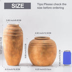 Large Ceramic Flower Vase,12.87 Inch Terracotta Vase for Home Decor - Image 3